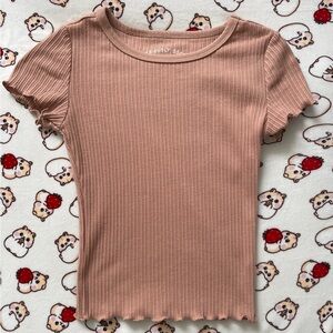 Aeropostale Light Brown Shrunken Tee